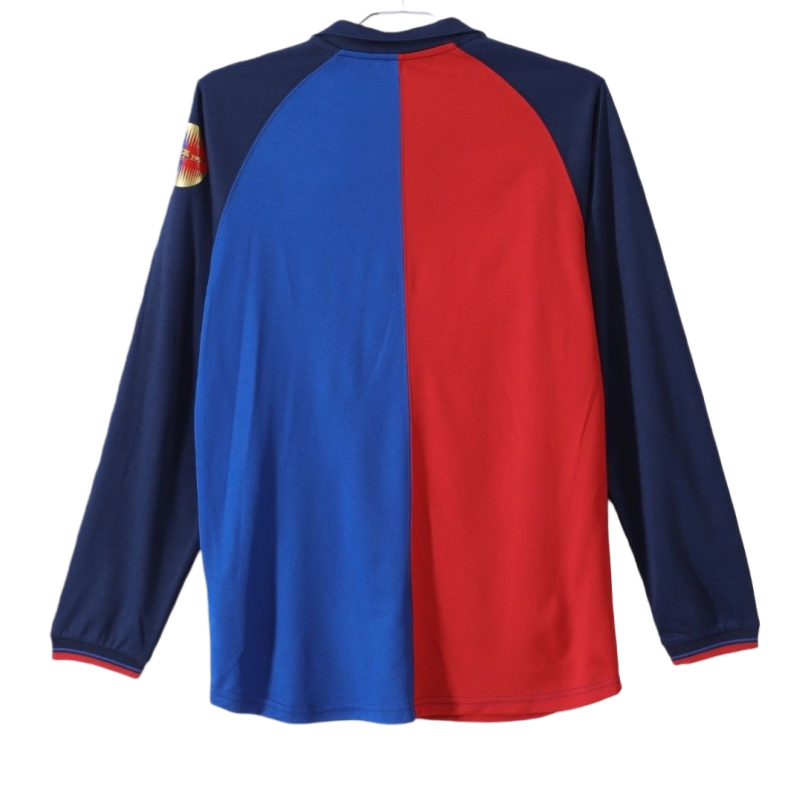1999/2000 Retro Barcelona Home Long sleeves 100th Anniversary Version Football
