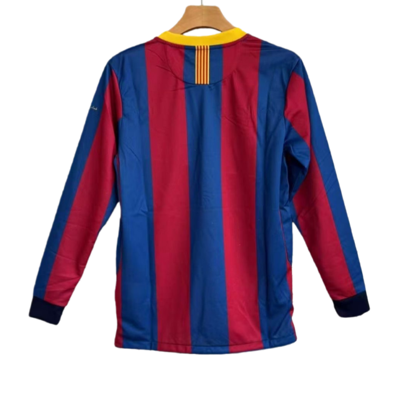 10-11 Retro Barcelona Home Long sleeves Football Shirt