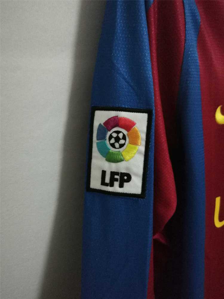 07-08 Barcelona Retro Home Long sleeves 50-Years Anniversary Football jersey