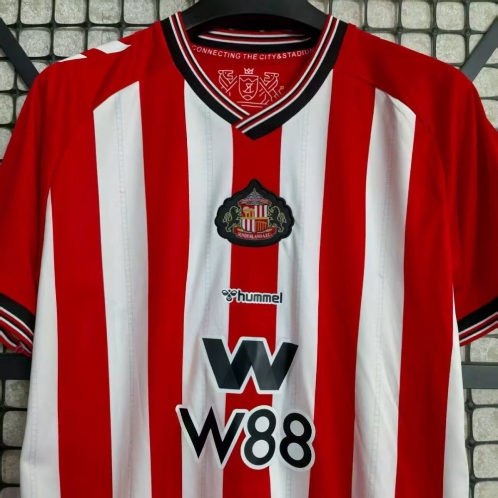 2025-26 Sunderland AFC Home Football jersey Fan version