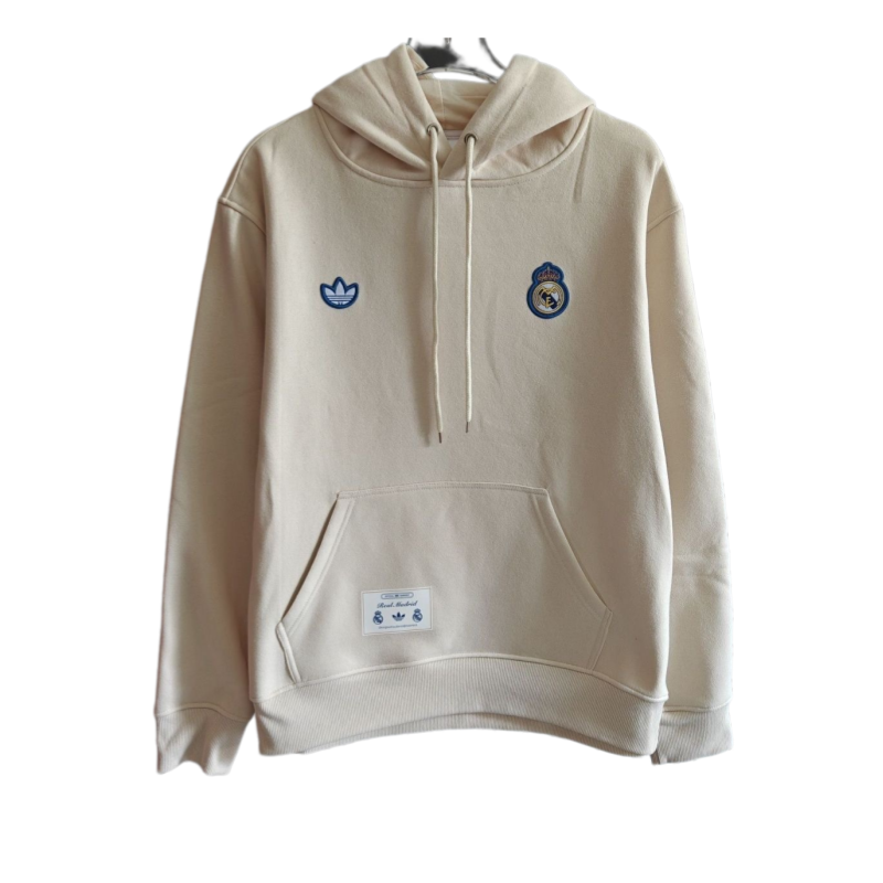 2026 Real Madrid Embroidered Velvet Hoodie Retro Casual Trendy Hoodie