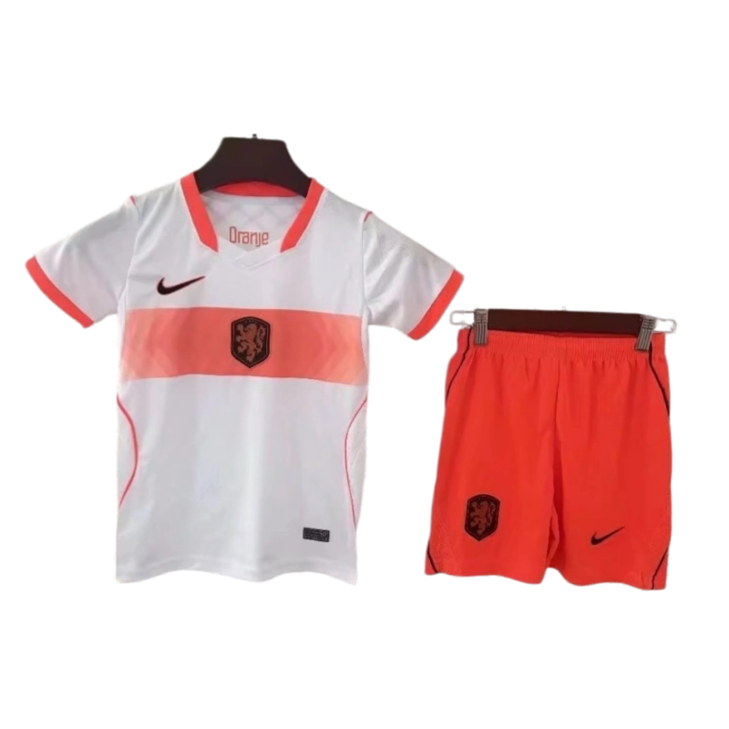 Netherlands 2026 World Cup Away Kids Short Sleeve Kit & Jersey Fan Version