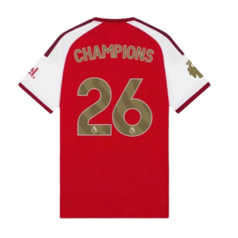 Arsenal 2026/27 Home Premier League Champions Kit & Jersey Fan Version