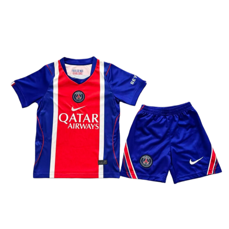 PSG 2026-27 Home Kids Jersey + Shorts Fan Version