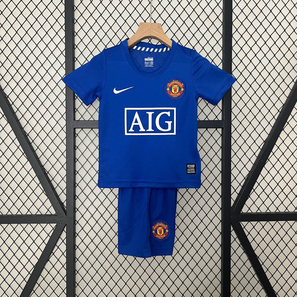 Manchester United 08-09 Third Retro Kid Kits Children Sets Jerseys