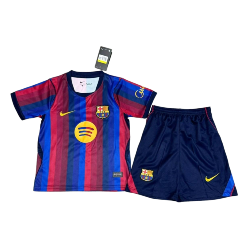 Barcelona 2026/27 home football children's jersey+shorts