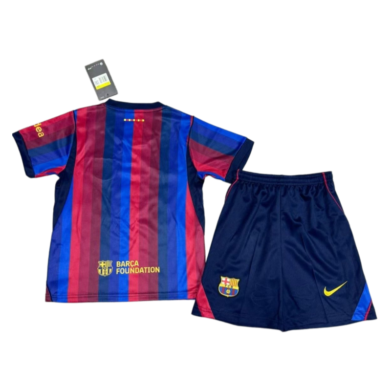 Barcelona 2026/27 home football children's jersey+shorts