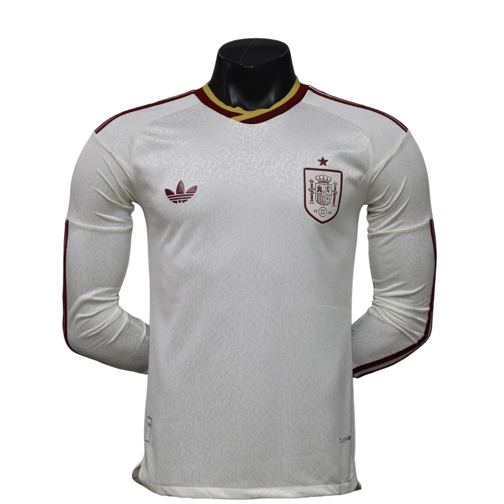 Spain 2026 World Cup Away Long-Sleeve Jersey (Player Version)