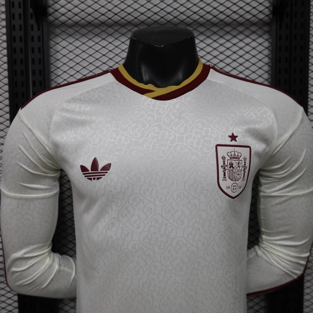 Spain 2026 World Cup Away Long-Sleeve Jersey (Player Version)
