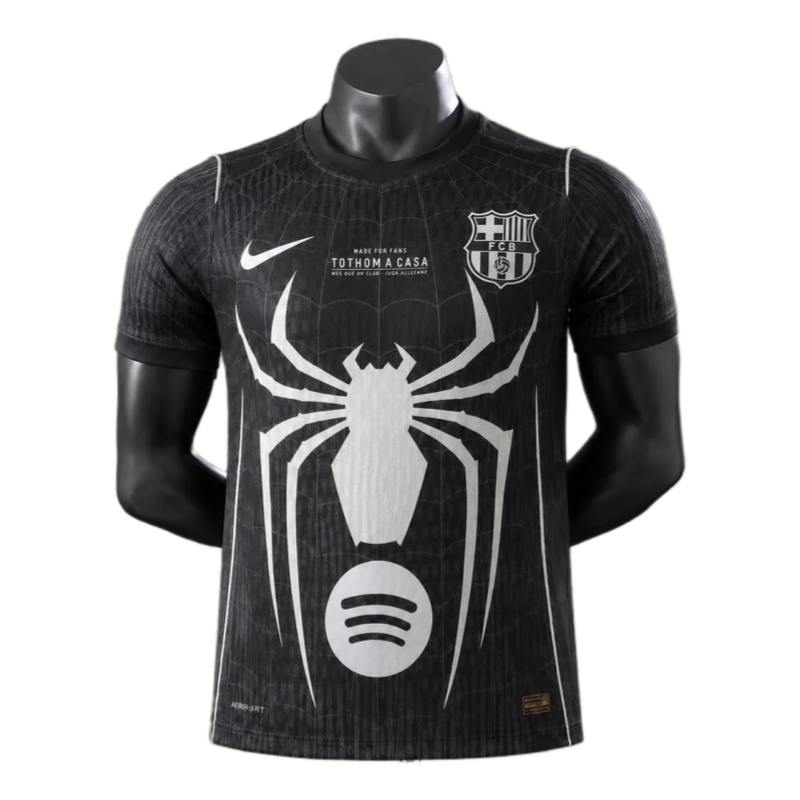 Barcelona 2026-27 season Black Spider Man Special Edition Player Edition jersey