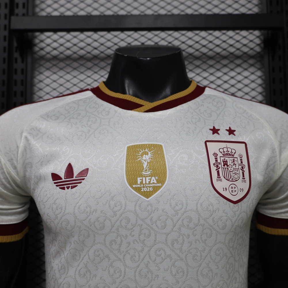 2026 Spain World Cup Champion 2 Stars Away short sleeved jersey Player version