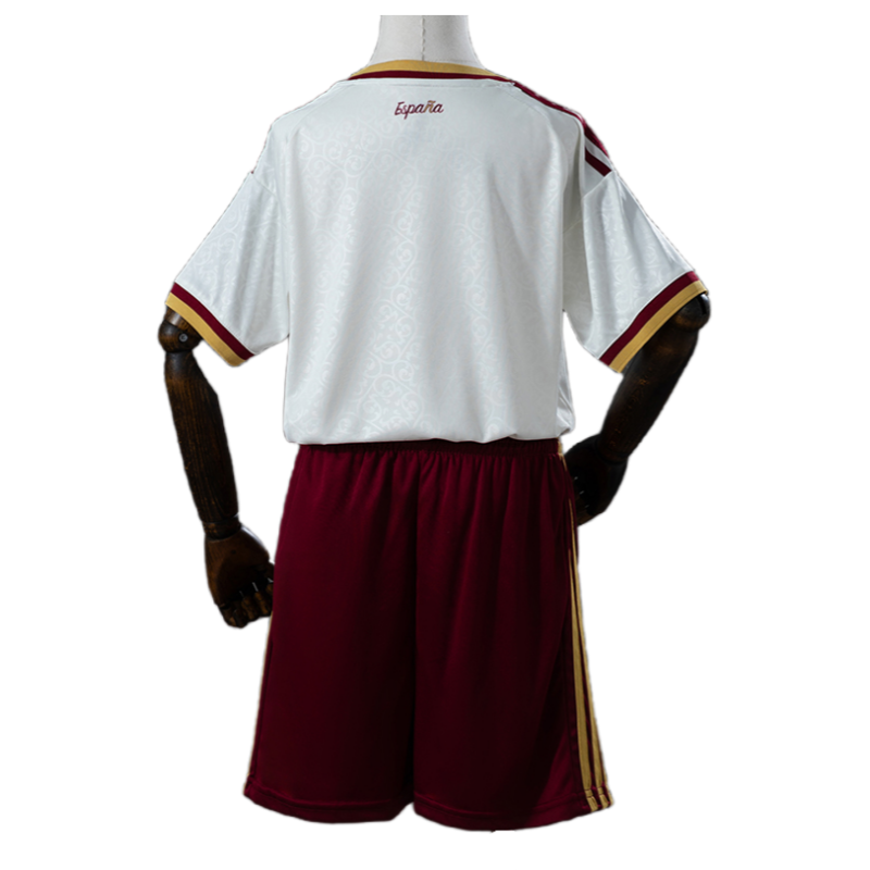2026 Spain World Cup Champion 2 Stars Away Kids Football jersey Fan version