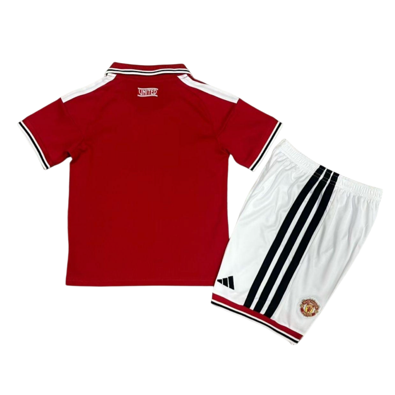 Manchester United 2026-27 Home Kids Kit Jersey+Shorts Fan Version