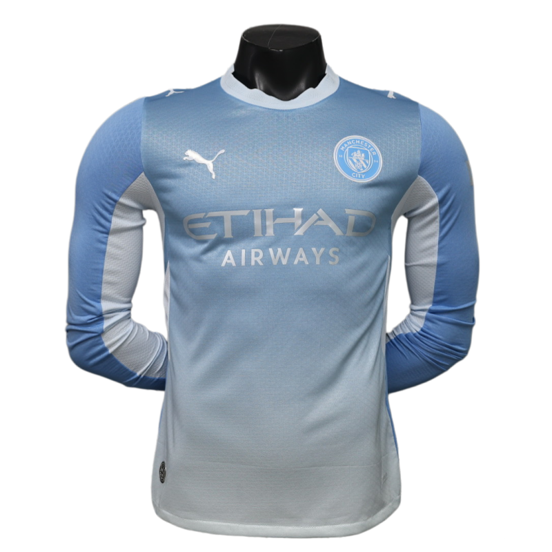 Manchester City 2026-27 Home Long Sleeve Football Jersey Player Version
