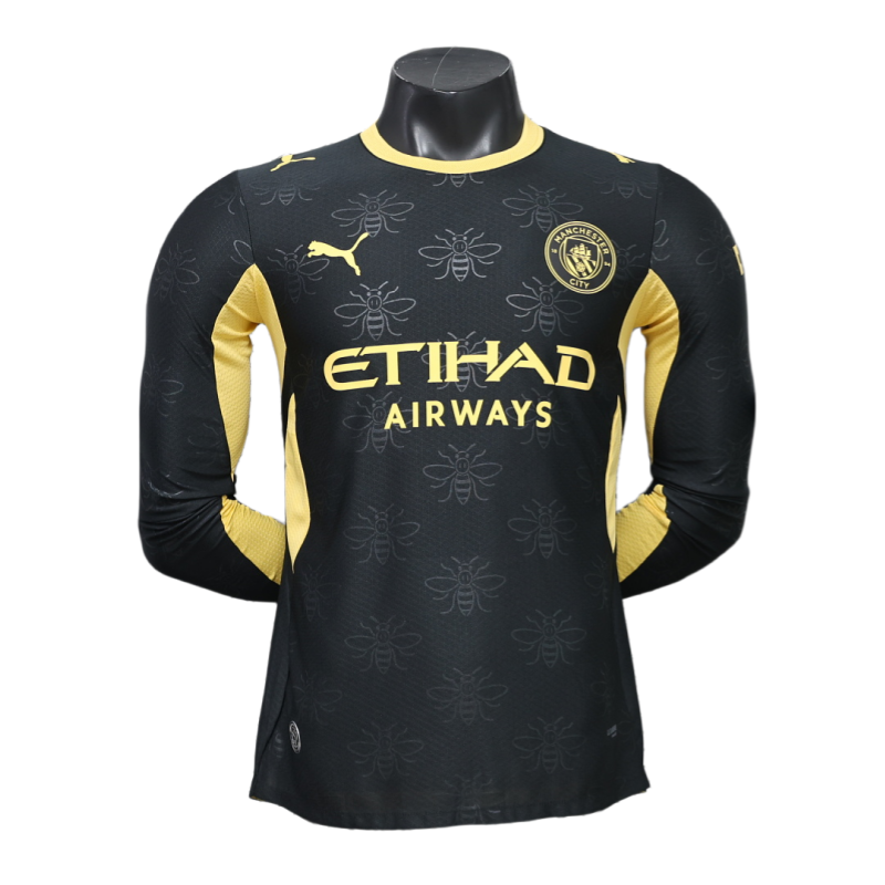 Manchester City 2026-27 Away Long Sleeve Football Jersey Player Version