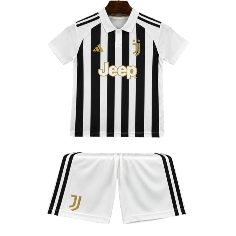 Juventus 2026-27 Home Kids Soccer Jersey Kit Fan Version