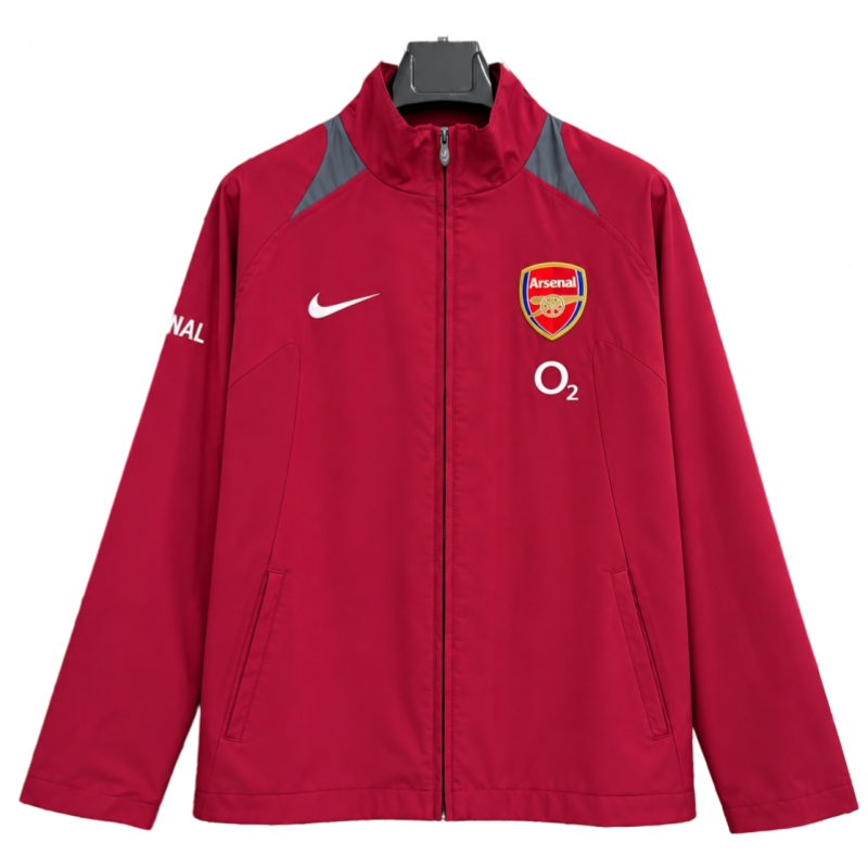 26-27 season Arsenal wine red retro jacket casual windproof jacket