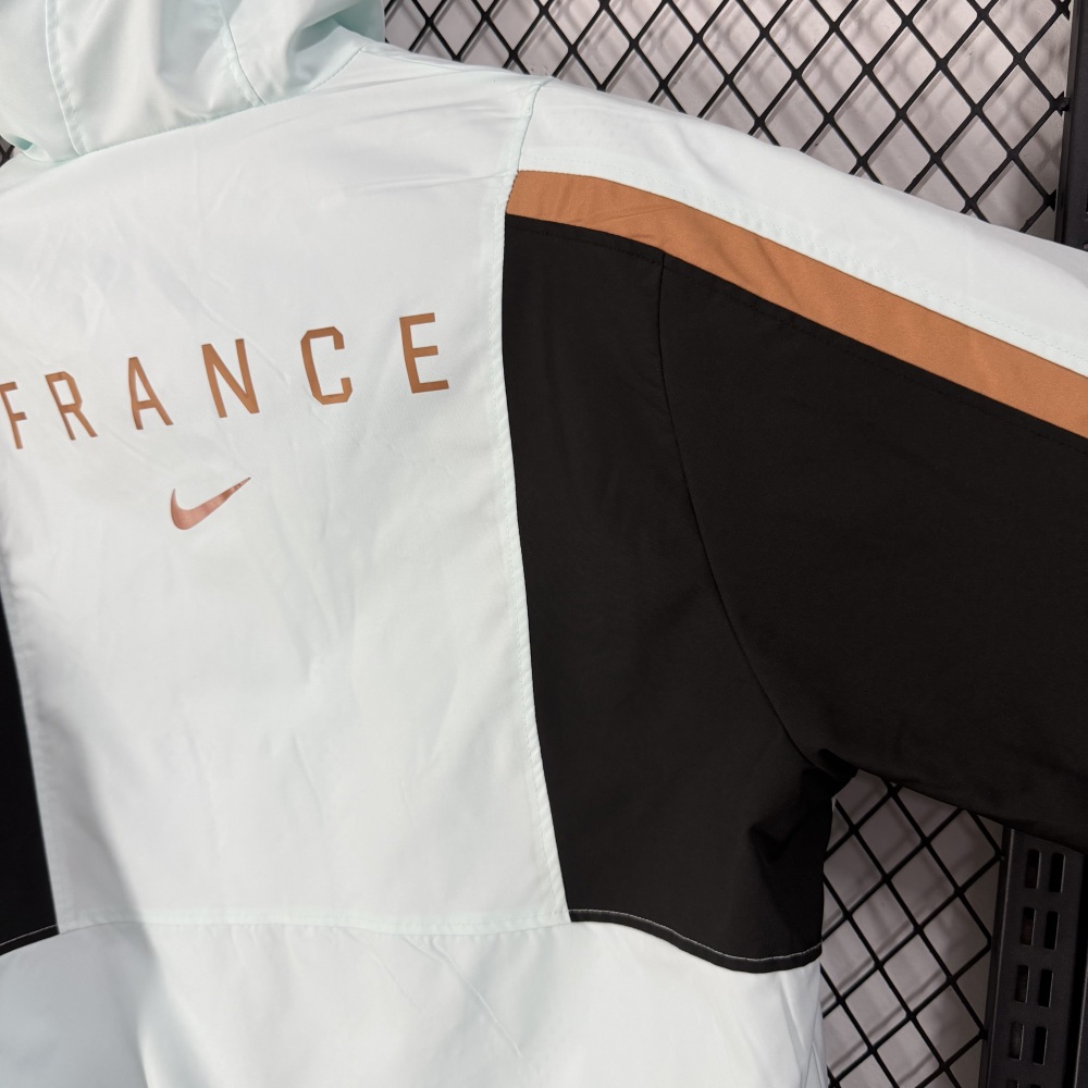 2026 France Light Green World Cup Casual Training Windproof Jacket