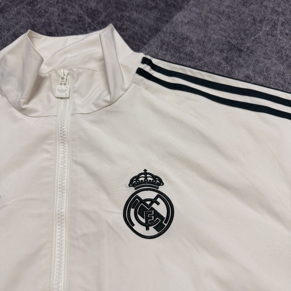 26-27 season Real Madrid beige jacket casual training windproof jacket