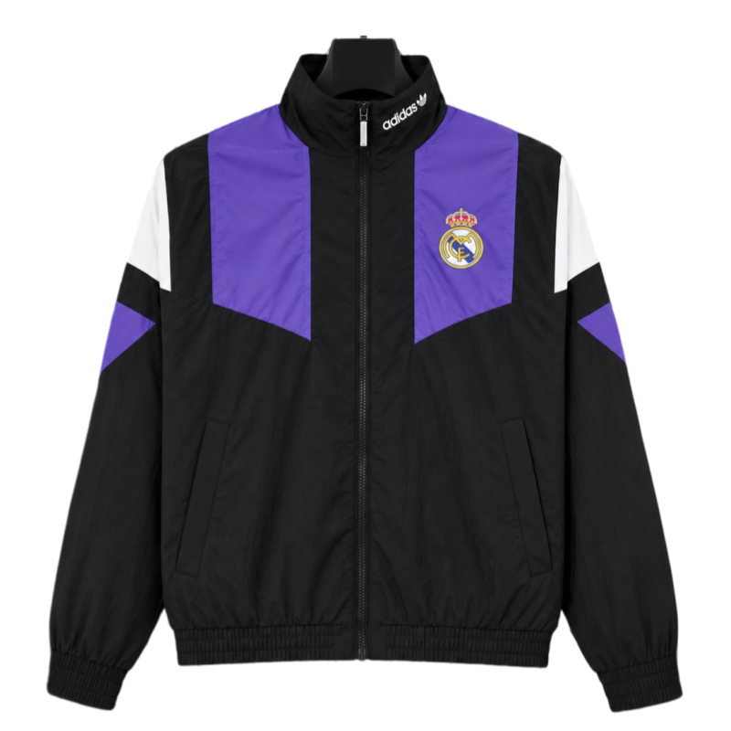 26-27 season Real Madrid black jacket EQT casual training windproof jacket