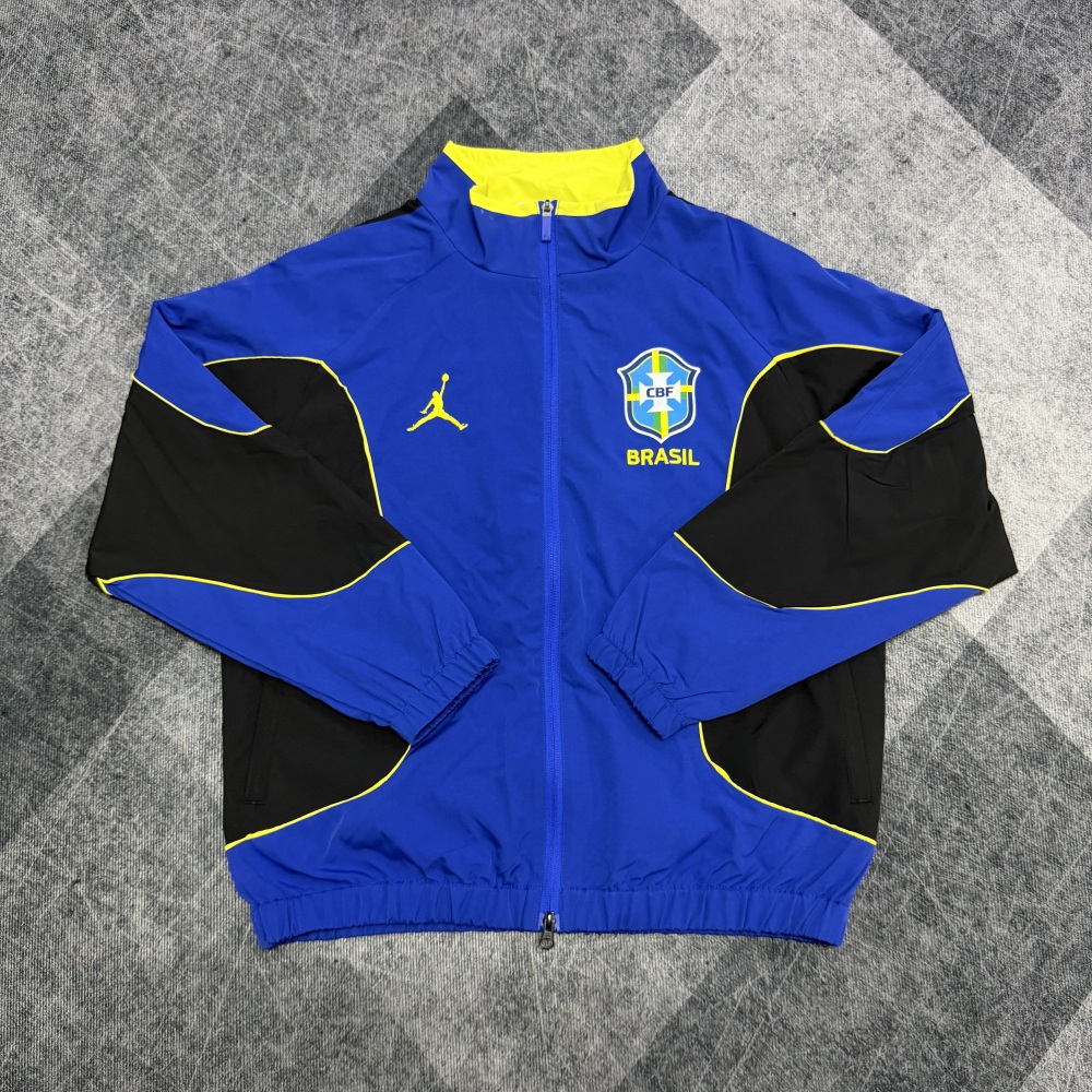 2026 Brazil Blue World Cup Classic Casual Training Windproof Jacket