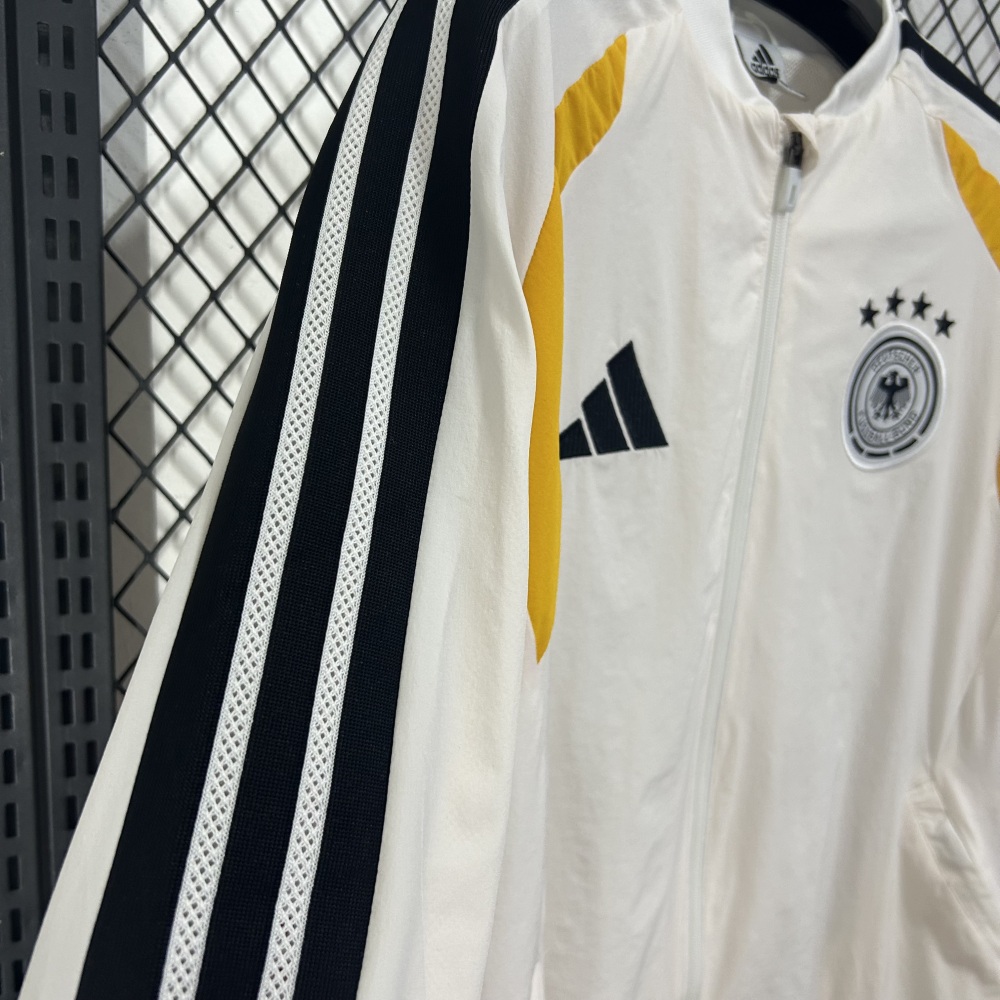 2026 German World Cup White Casual Training Windproof Jacket