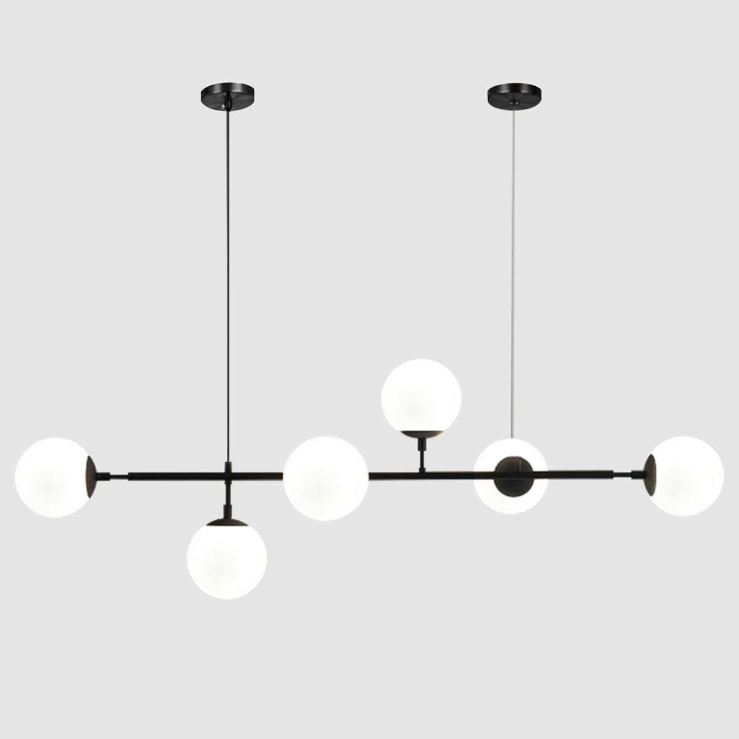 Dopwii Modern Ceiling Lamp, 4-Light Crystal Chandelier, Suitable for Indoor Ceiling Decoration in Living Room, Bedroom, Kitchen, Dining Room