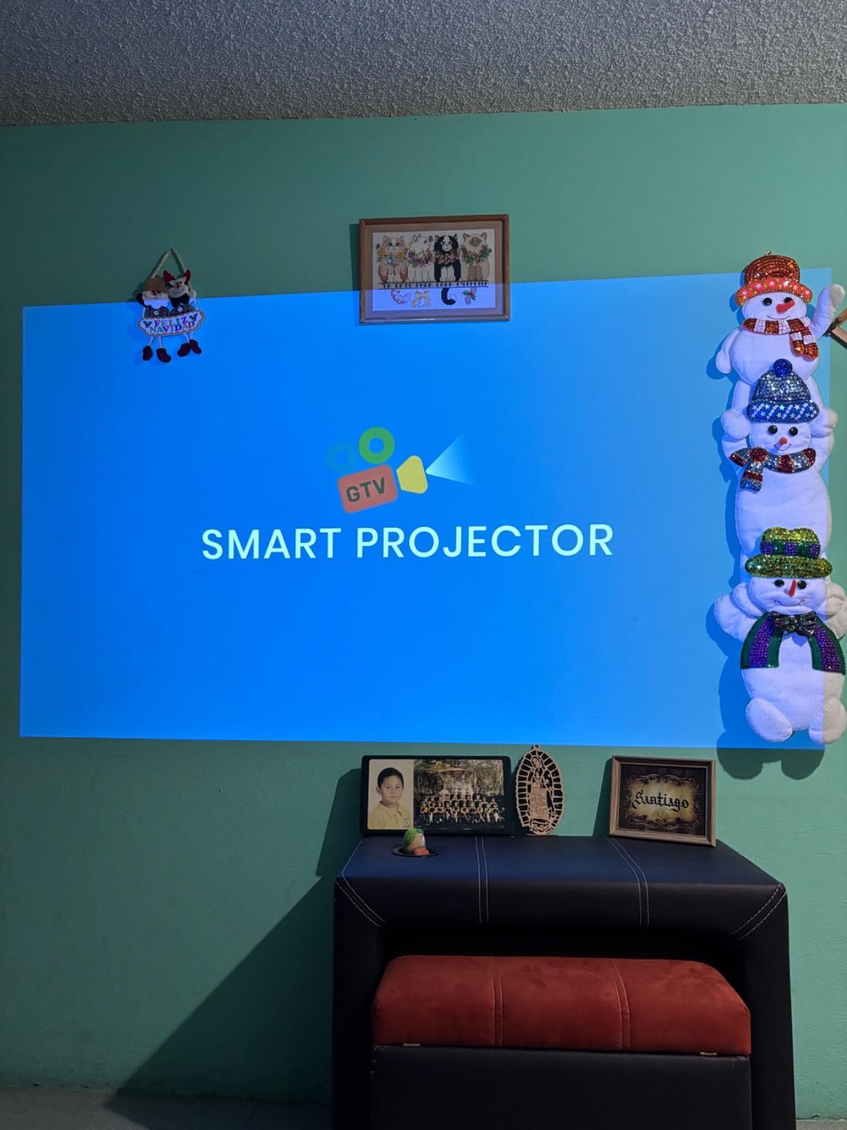 [Google TV/800ANSI] 2025 Smart Portable Projector, Netflix Licensed, Dolby Sound, 4K/8K Support, 30000 Lumens, WiFi 6 and Bluetooth 5.0, Autofocus, Compatible with iOS/Android/PC/PS4/PS5/XBOX