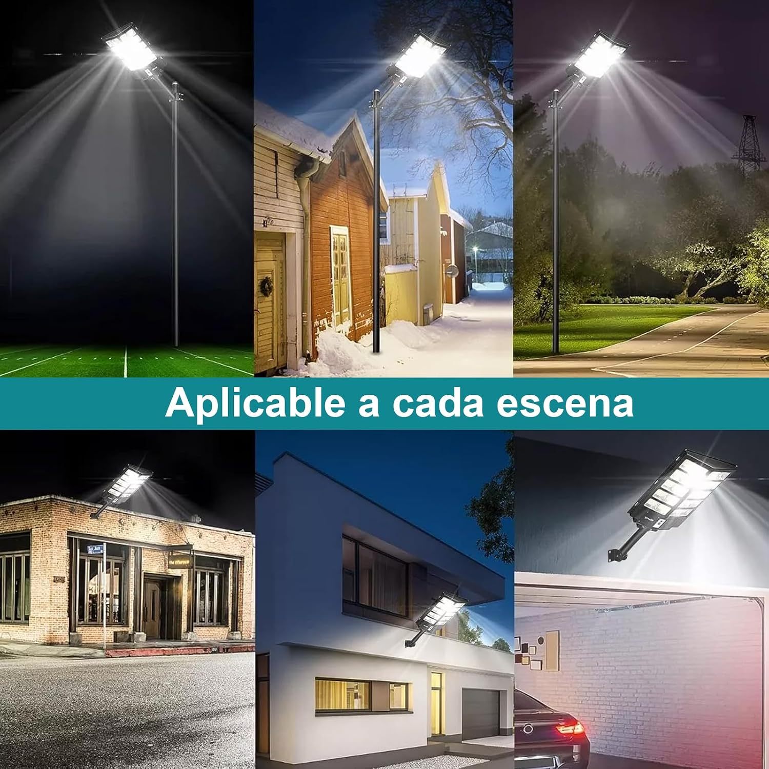 Dopwii 1800W Outdoor Solar Lamps, 800 LED Outdoor Solar Spotlight, Outdoor Solar Lamp Motion Sensor with Control, 3 Solar Light Modes, Outdoor Solar Street Light for Garage Path