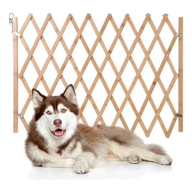 WELIKERA Baby and Pet Safety Gate, Folding Extendable 180CM, High 92CM, for Stairs, Doors and Hallways, Improved Closure, Retractable Indoor and Outdoor, Without Bottom Railing, White