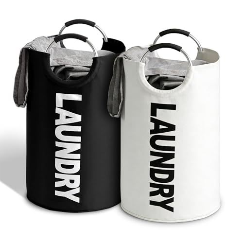 WELIKERA Dirty Clothes Basket 2 Compartments Black | Pay Up to 24 Months