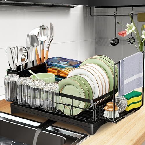 Kitchen Sink with Smart Digital Display, Double Waterfall and 13 Accessories, 80 * 46 * 22cm, 304 Stainless Steel Kitchen Sinks, Black Kitchen Sink, Upgraded Version.