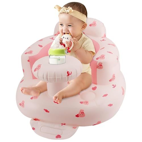 Baby Eating Chair 3 in 1 Portable, Foldable, Baby Stroller, with Detachable Tray and 2 PU Seat Cushions, with Eating Tray, Easy to Carry, Easy to Clean…