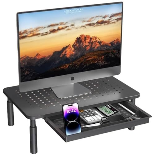 WELIKERA Height Adjustable Electric Lifting Desk 140 x 60 cm, Standing Desk for Home Office, with Memory and Metal T-Stand, Carbon Black