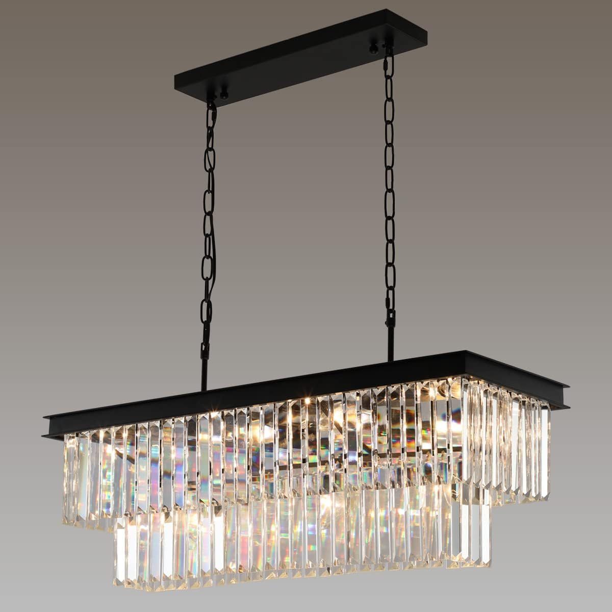 Dopwii Modern Ceiling Light, Sputnik Candeliers 8 Lights, Semi Flush Mount Pendant Lamp, Ceiling Light for Home Lamp, Dining Room, Bedroom and Kitchen (Gold)
