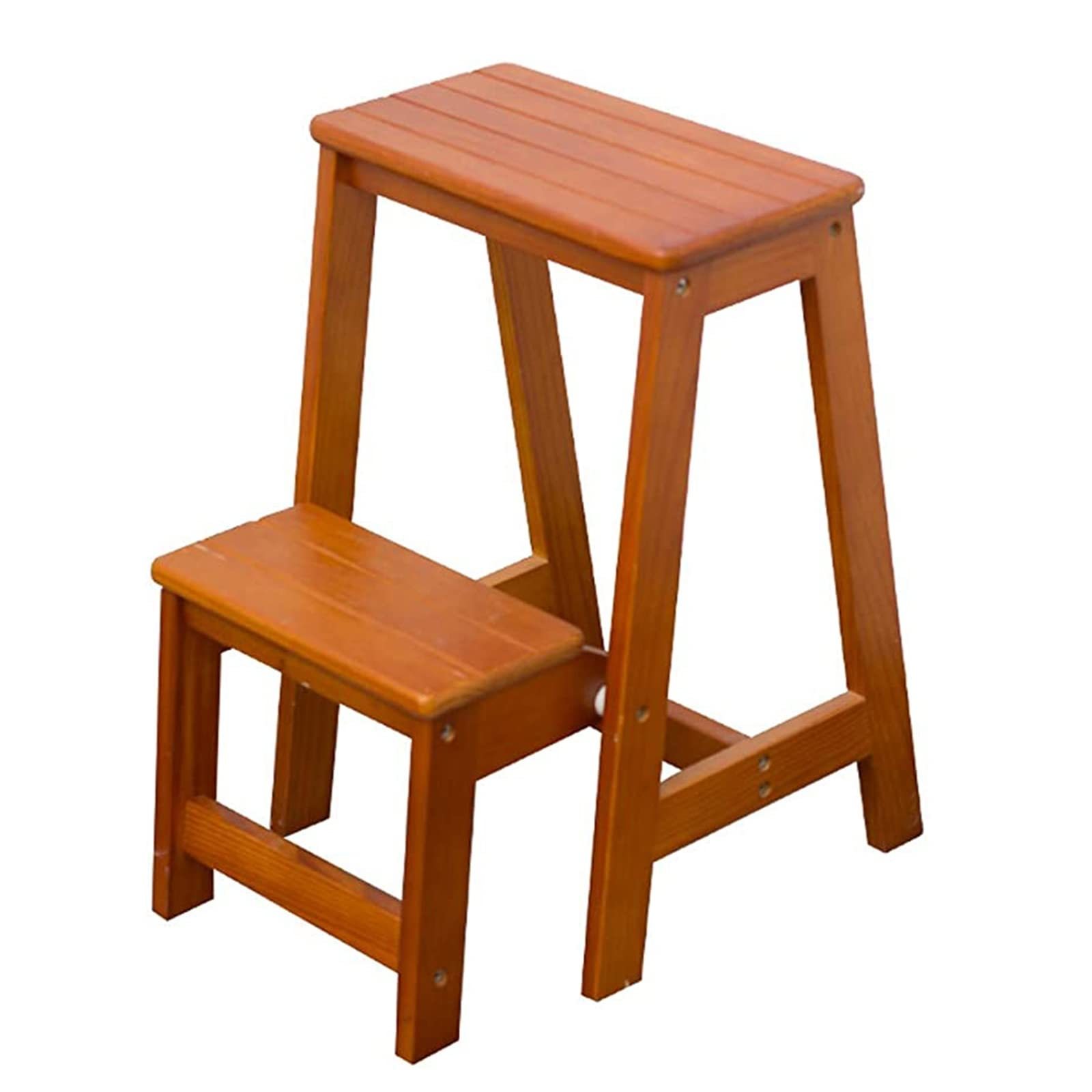 DASHLINE Folding 3-Step Step Ladder, with Non-Slip Stool and Tool Holder, 150 KG Capacity, Black, Ideal for House, Kitchen, Home and Office