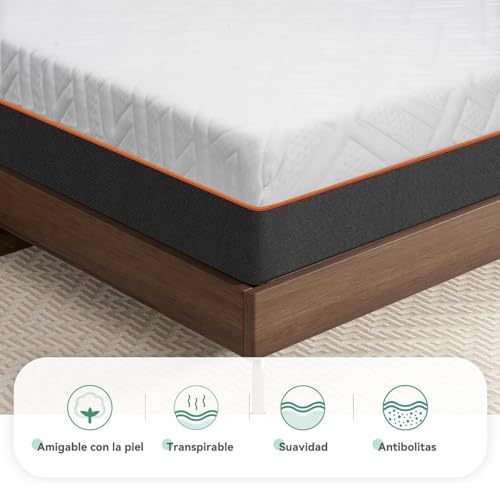 WELIKERA Single Mattress 16cm Memory Foam with Cooling Gel, Medium Firmness, Pressure Relief, Removable Washable Cover, No Fiberglass, Single Mattresses in Box