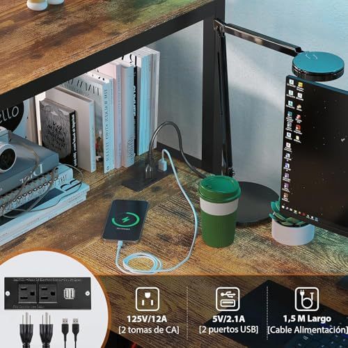 Single Loft Bunk Bed with L-Desk and USB Charging, Loft Bed with RGB LED Lights, 3 Shelves and 3 Fabric Drawers, Sturdy Metal Frame, Bunk Bed with Storage for Kids and Teens
