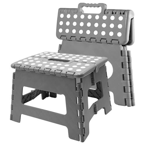GARUISKY Adjustable Bar Chairs with Backrest and Padded Seat - High Metal Bench for Kitchen and Bar - Industrial Style