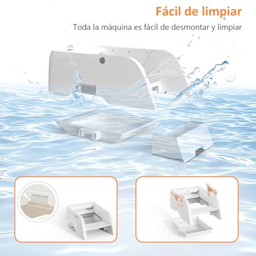 Self-Cleaning Litter Box, Upgraded Automatic Cat Litter Box with App Control, Open Design Entices Cats Immediately, Monitor and Call Your Cat Remotely