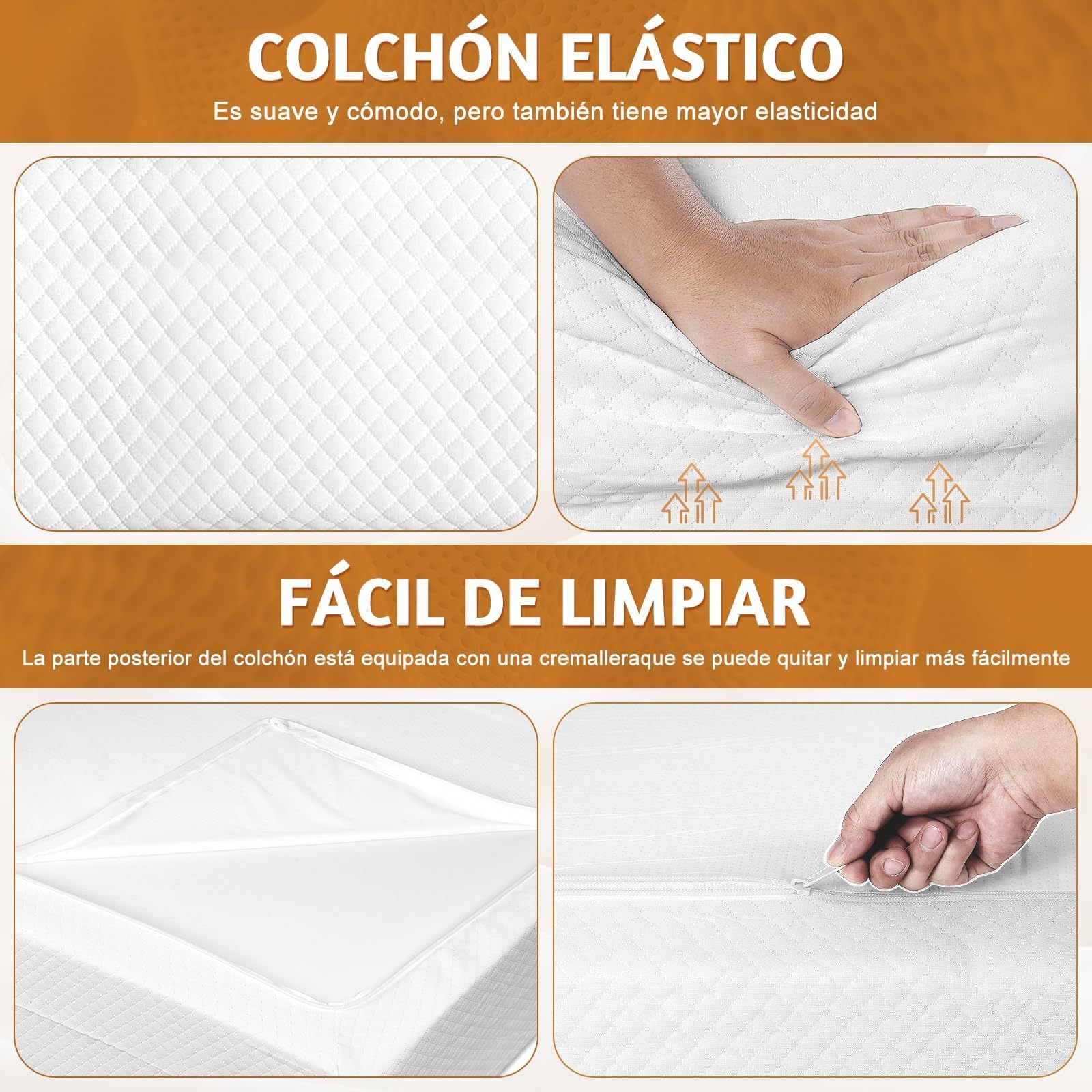 LOKOOY Memory Foam Double Mattress, Double Mattresses with Cooling Gel, Medium Firm Double Mattress in Box, Pressure Relief, Without Fiberglass, 135x190 cm (25CM)
