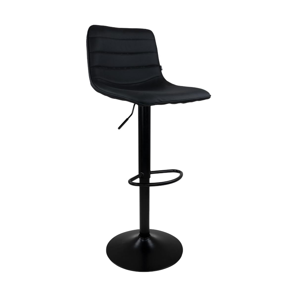 GARUISKY Adjustable Bar Chairs with Backrest and Padded Seat - High Metal Bench for Kitchen and Bar - Industrial Style