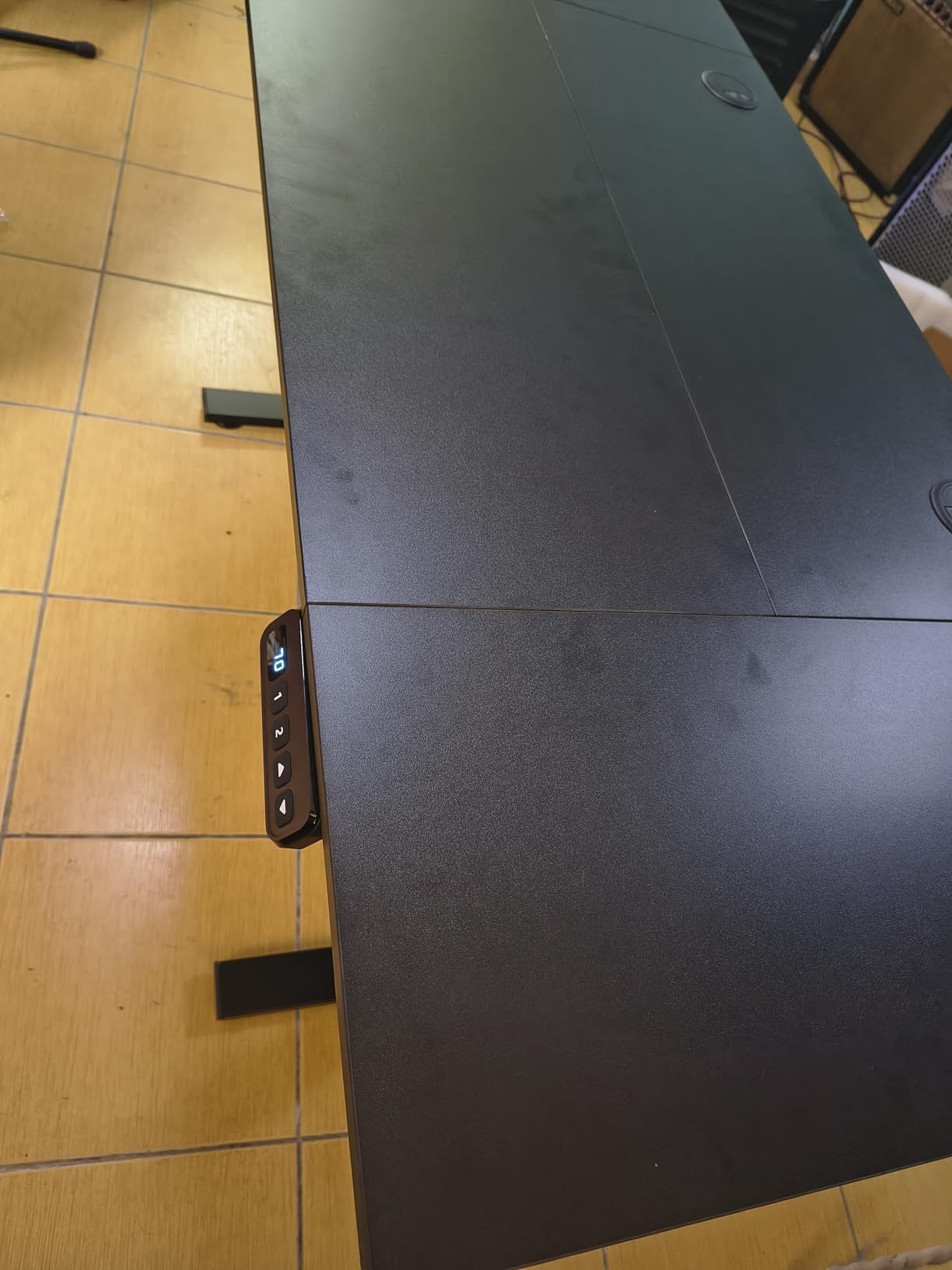 FURRIFIC Electric Lifting Desk, Height Adjustment with Memory (Black, 140X60CM)