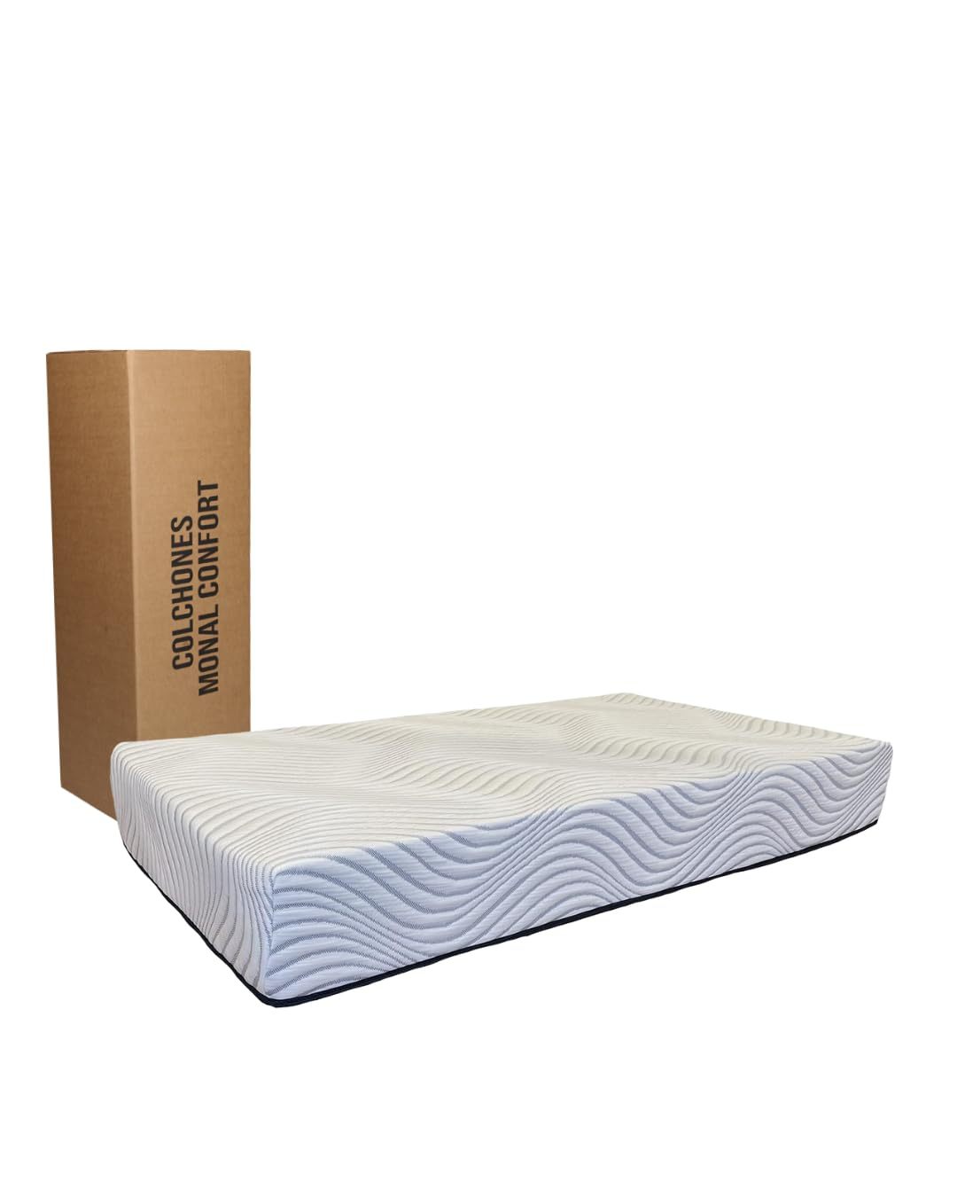 SAFONUS Memory Foam King Size Mattress 20CM, Back Pain Mattress, Cooling Copper Gel Bed in a Box, Therapeutic Medium Firmness, Ergonomic Support, 200x190cm, Black