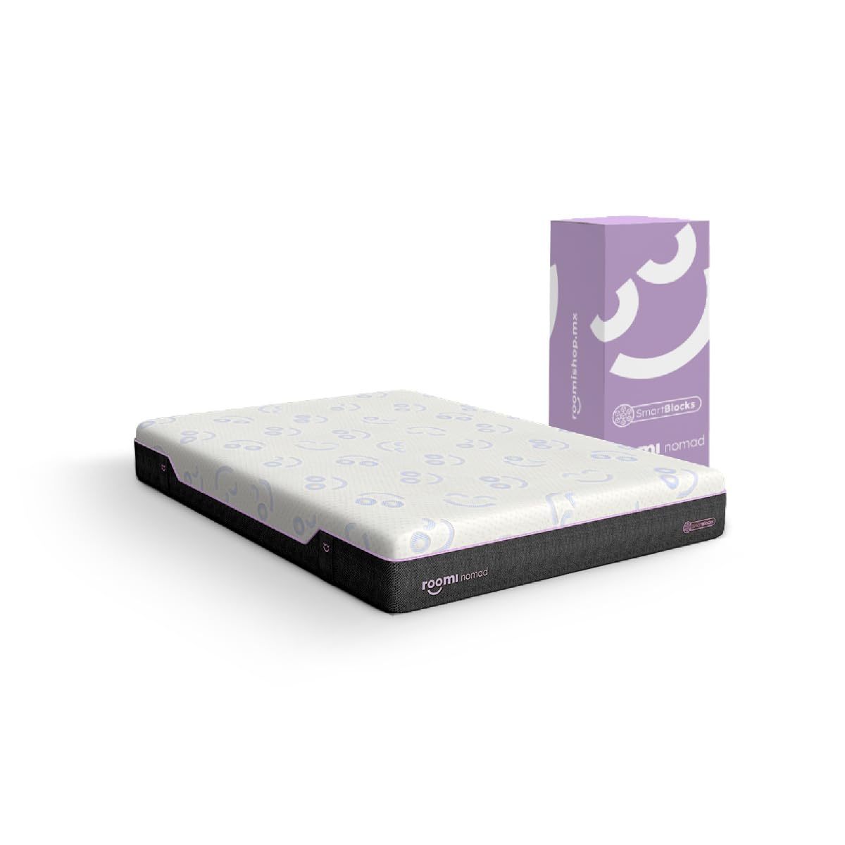 FURRIFIC Double Mattress 25cm, Memory Foam Double Mattress with Cooling Gel, Zero Motion Transfer, Ergonomic Support, Breathable and Packed in Box