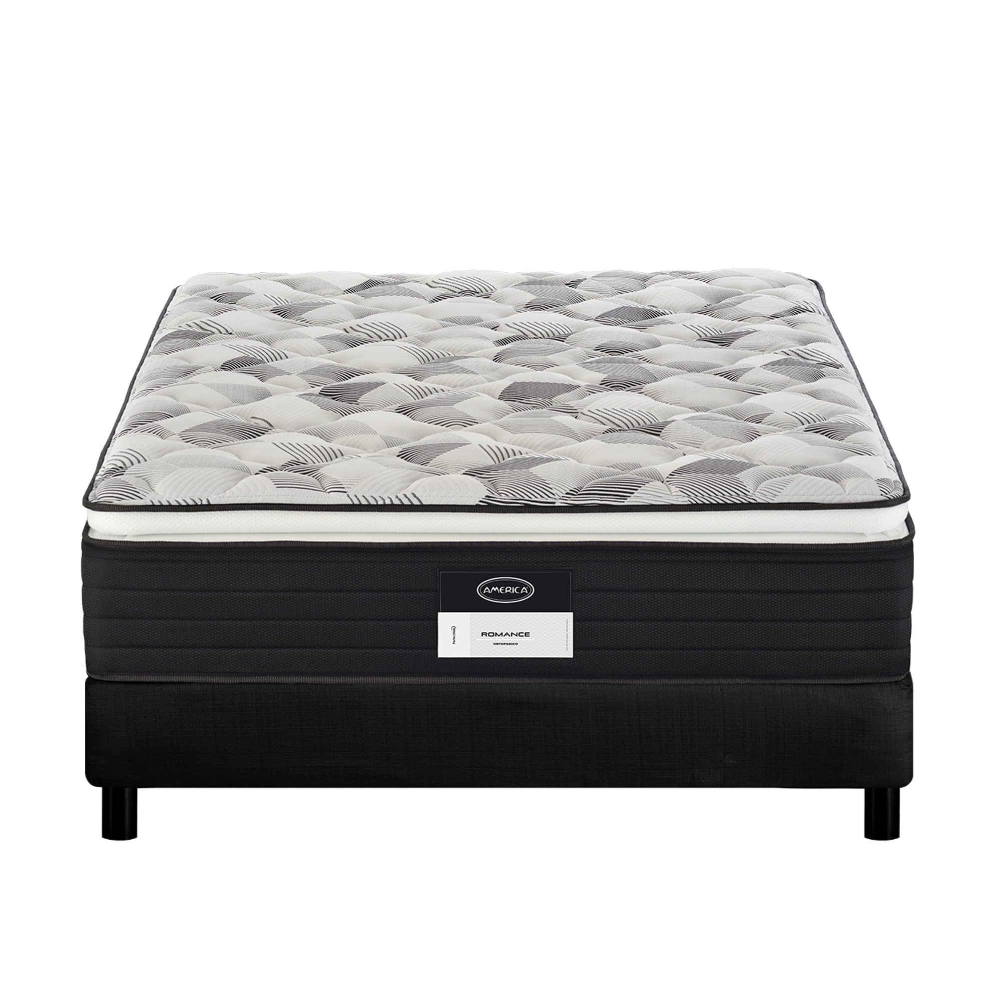 SAFONUS Memory Foam King Size Mattress 20CM, Back Pain Mattress, Cooling Copper Gel Bed in a Box, Therapeutic Medium Firmness, Ergonomic Support, 200x190cm, Black