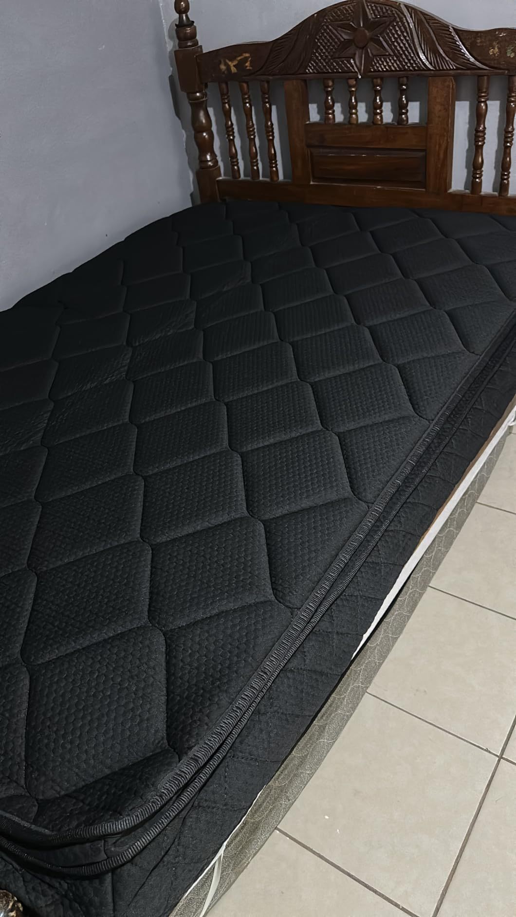SAFONUS Memory Foam King Size Mattress 20CM, Back Pain Mattress, Cooling Copper Gel Bed in a Box, Therapeutic Medium Firmness, Ergonomic Support, 200x190cm, Black