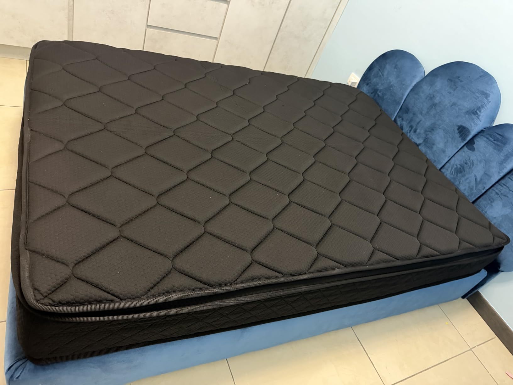SAFONUS Memory Foam King Size Mattress 20CM, Back Pain Mattress, Cooling Copper Gel Bed in a Box, Therapeutic Medium Firmness, Ergonomic Support, 200x190cm, Black
