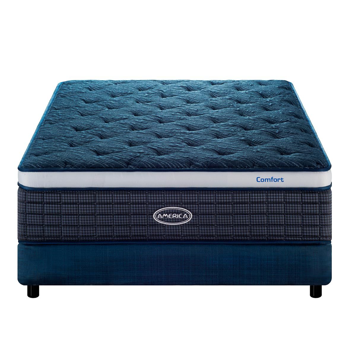 SAFONUS Memory Foam King Size Mattress 20CM, Back Pain Mattress, Cooling Copper Gel Bed in a Box, Therapeutic Medium Firmness, Ergonomic Support, 200x190cm, Black