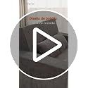 FURRIFIC Double Sofa Bed 2 in 1 with 2 Pillows, Armchair and Convertible, Single Sofa Bed, Machine Washable, No Assembly Needed Ergonomic Support and Softness Home, Living Room, Bedroom (Grey)
